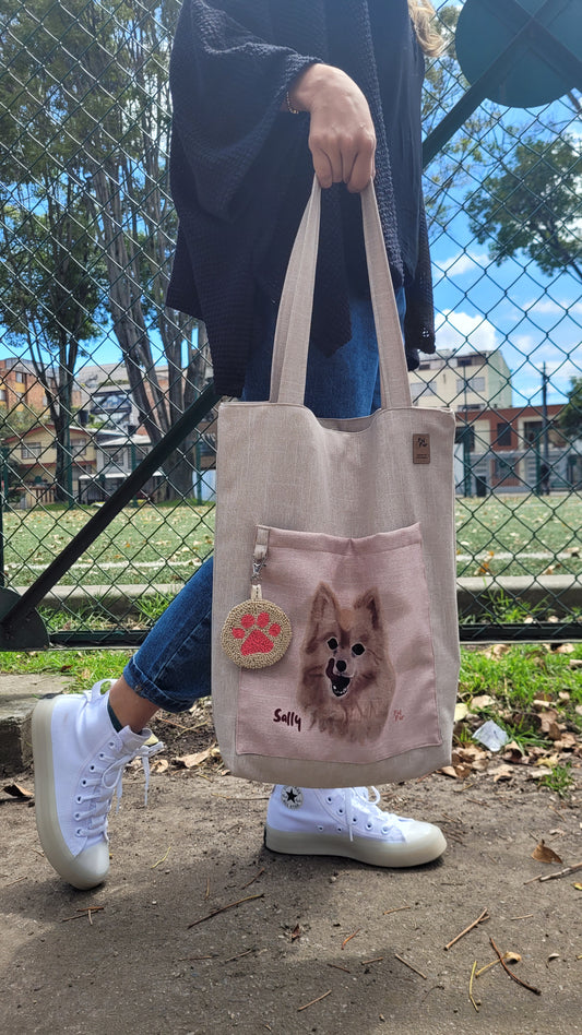 2. ToteBag Mascotas Ilustrado