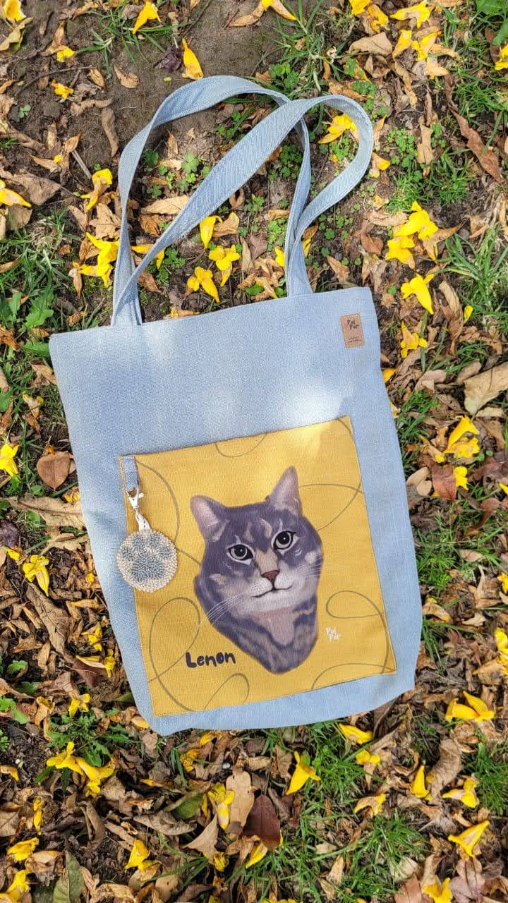 2. ToteBag Mascotas Ilustrado